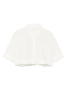 RXQUETTE укороченная рубашка Crumbled, белый