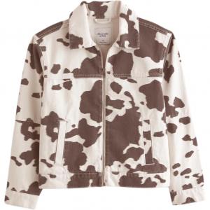 Abercrombie＆Fitch Джинсовая куртка женская разноцветная, Multicolor