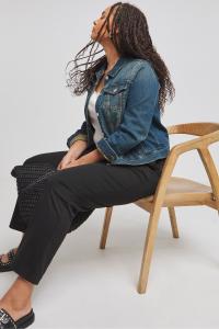 Зауженные брюки Ponte Simply Be, черный