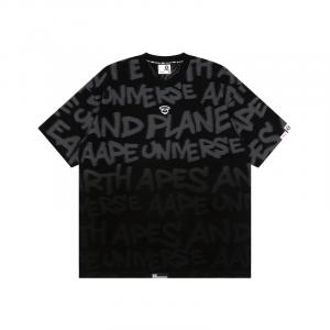 Футболка A Bathing APE с принтом логотипа Aape, черная