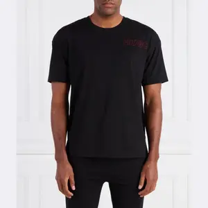 Однотонная футболка стандартного кроя Hugo, черный