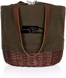 Сумка-тоут с короткими ручками Picnic Time Seattle Seahawks Coronado и холщовой тканью Willow Basket