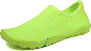 Мужские противоскользящие водные туфли для активного отдыха, пляжа, плавания, рыбалки, быстро сохнущие водные туфли, легкие мягкие кроссовки для фитнеса, йоги и танцев Duagl, зеленый