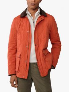 Алмазная стеганая куртка Hackett London, Burnt Orange