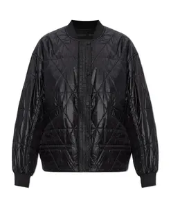 Стеганая куртка алии Allsaints, черный