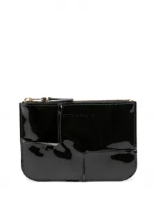 Кошелек с тисненым логотипом Comme Des Garçons Wallet, черный