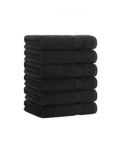 Банные полотенца Arkwright Home True Color хлопковые, 6 шт, черный