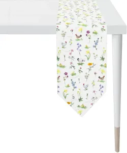 APELT дорожка для стола "6412 HAPPY EASTER, Пасхальное украшение, Пасха", (1 шт.), цифровая печать, с пасхальным мотивом 25х175 см, белый