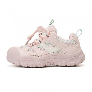 Детские баскетбольные кроссовки с низким верхом, устойчивые к ударам и истиранию BELLE, розовый