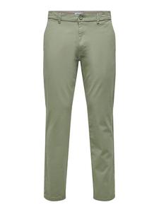 Брюки чинос Only&Sons Hose Chino Basic Reißverschluss Gesäßtaschen, зеленый