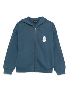 Худи с графичным принтом Emporio Armani Kids