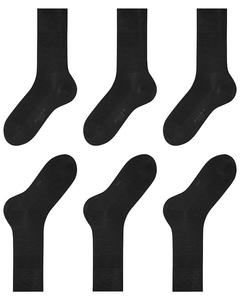 Носки Tiago из смеси хлопка, однотонные, упаковка из 3 шт Falke, черный