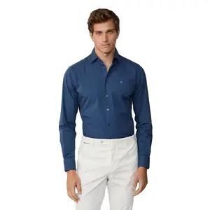 Рубашка Hackett ESS Gmd Poplin, синий