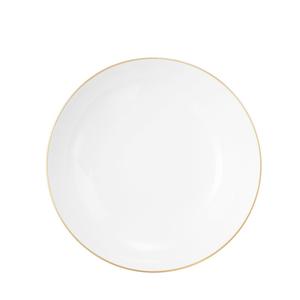 Liberty Суповая тарелка с золотыми краями круглая 21 см Seltmann Weiden, белое золото