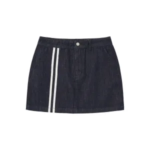 Nerdy Джинсовая короткая юбка Women's Dark Blue