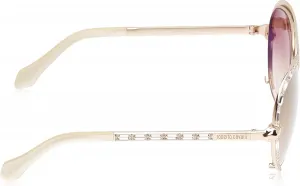 Солнцезащитные очки Roberto Cavalli RC975S — оправа цвета «розовое золото», коричневые зеркальные линзы, 59 мм RC975S5928G