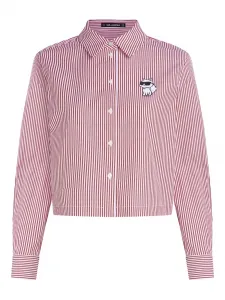 Рубашка в полоску KARL LAGERFELD, красный