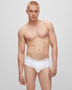 Однотонные мужские трусы Boss, белый