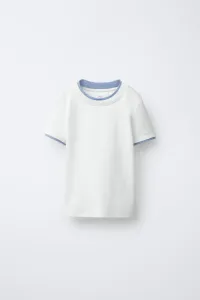 Двойная футболка с модалом Zara, белый