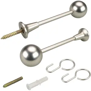 Подхват Liedeco, (1 шт.), для карнизов Ø 16 мм, цвет chromfarben/matt