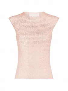 Декорированный топ без рукавов Genny, розовый