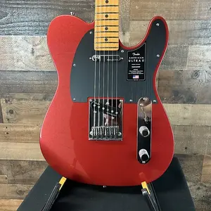 Электрогитара Fender American Ultra II Telecaster, гриф из клена, цвет Sinister Red, жесткий кейс, 167
