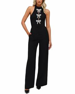 Бо фларед комбинезон в черном HELSI