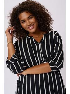 Блуза Kaffe Bluse, черный/белый