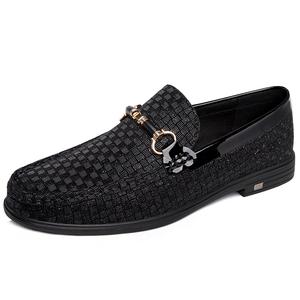 BOLE Мужские повседневные туфли черные низкие на увеличение роста, цвет Height Increasing