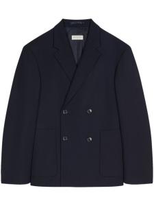 DRIES VAN NOTEN шерстяной пиджак, синий