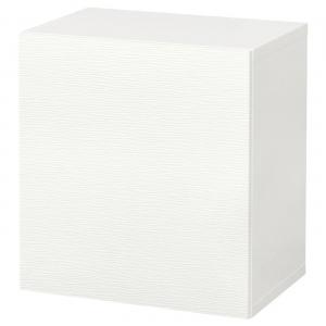 Настенный шкаф-комбинация BESTÅ IKEA, 60x42x64 см, цвет white/laxviken white