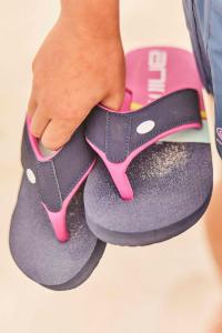 Детские шлепанцы Blue Swish из переработанных материалов Animal, синий