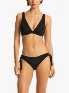 Топ бикини с косточками Longline Sea Level, Black