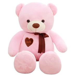 Плюшевая кукла Ribbon Teddy Bear высотой 60см/80см/100см/120см/140см/160см/180см AZLCL, розовый