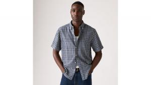 Оригинальная рубашка с коротким рукавом и застежкой на пуговицы Levi's, Kesey Plaid Vintage - Blue