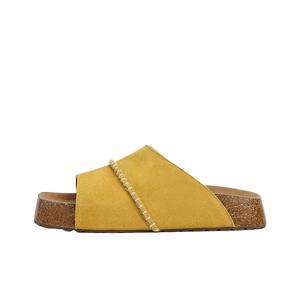 BINGO DUCK Женские противоскользящие шлепанцы-слипоны желтые, цвет Yellow