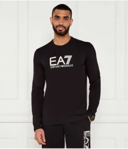 Лонгслив slim fit Ea7, черный