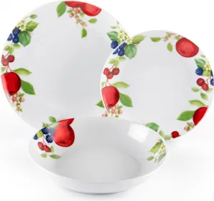 Набор столовых приборов из 18 предметов, фарфор Apple, разноцветный Excelsa