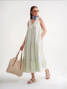 MixRay Платье в пастельно-зеленом цвете