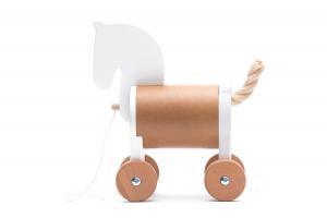 Деревянный шкафчик для игрушек на колесах - Пони Bajo