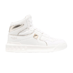 Кроссовки Valentino Valentino Wmns One Stud Mid 'White Silver', белый