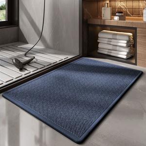 Dajiang Ковер 40x60 см для ванной, впитывающий, нескользящий, Doris-Blue