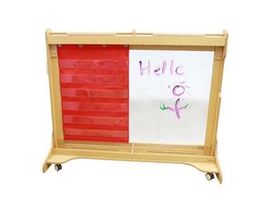 Masterkidz, Подвесная простыня тканевая с кармашками для книг и картин, красный