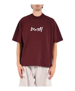 Хлопковая футболка с графическим логотипом Bonsai, красный