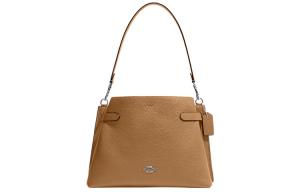 Ханна Кожаная Сумка Тот Шоппинг Сумка Женская Через Плечо Коричневая COACH