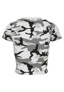 Футболка с принтом LADIES STRETCH JERSEY CROPPED TEE Urban Classics, белый