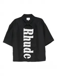 Рубашка с логотипом Rhude, черный