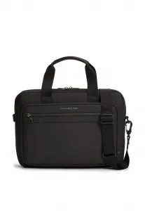 Сумка для ноутбука с металлическим логотипом Tommy Hilfiger, Black