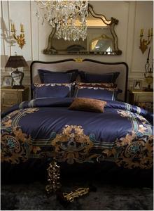 ZHZJQE Комплект постельного белья из египетского хлопка с вышивкой