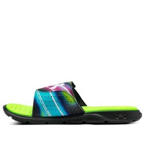 Тапочки ignite pro graphic strap slide 'holographic' Under Armour, черный